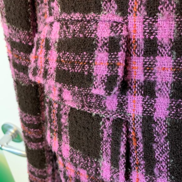 Esprit Pink/Brown Tartan Jacket (US size 4) - Picture 5 of 6